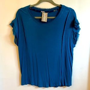 Anthropologie Dolan Teal Top, L